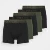 Pier One 5 PACK - Panties - Black/khaki -Pier One 00955010cec94d048deaec05ec199c27 2