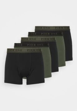 Pier One 5 PACK - Panties - Black/khaki -Pier One 00955010cec94d048deaec05ec199c27 3