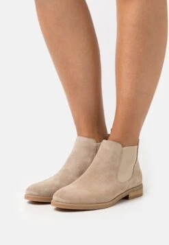 Pier One LEATHER - Ankle Boot - Beige