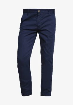 Pier One SLIM FIT CHINO - Chino - Dark Blue -Pier One 169130dff92040369b07b81ddb7f4bbc