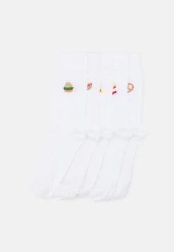 Pier One 5 PACK - Socken - White -Pier One 35f7b069984f4e8582d725ec83815bbd 2
