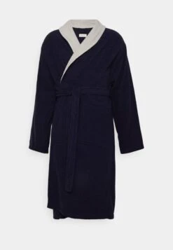 Pier One SHAWL TOWEL BATHROBE - Bademantel - Dark Blue -Pier One 67f610d064e84b5daaa9a12f82d45b4b