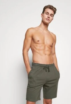 Pier One 3 PACK - Nachtwäsche Hose - Black/mottled Grey -Pier One b42a39293c9047459fe3df759f2692e2