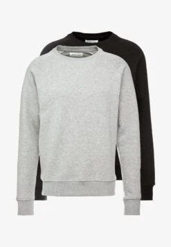 Pier One 2 PACK - Sweatshirt - Mottled Light Grey/black 12 Pier One 2 PACK - Sweatshirt - Mottled Light Grey/black -Pier One dba537e667ce4fe2aee0ab958e24e9cf