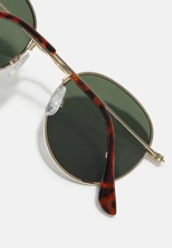 Pier One UNISEX - Sonnenbrille - Gold-coloured/green -Pier One e92d3af19b37403e9750478796cb172c