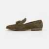 Pier One LEATHER - Slipper - Green 2 Pier One LEATHER - Slipper - Green -Pier One f0acf39d5390471aac302c573f5defcd