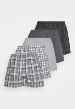 Pier One 5 PACK - Boxershorts - Black/grey/white